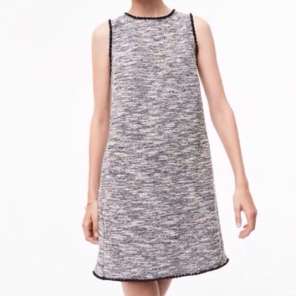 Loft Fringe Tweed Shift Dress - Picture 7 of 7